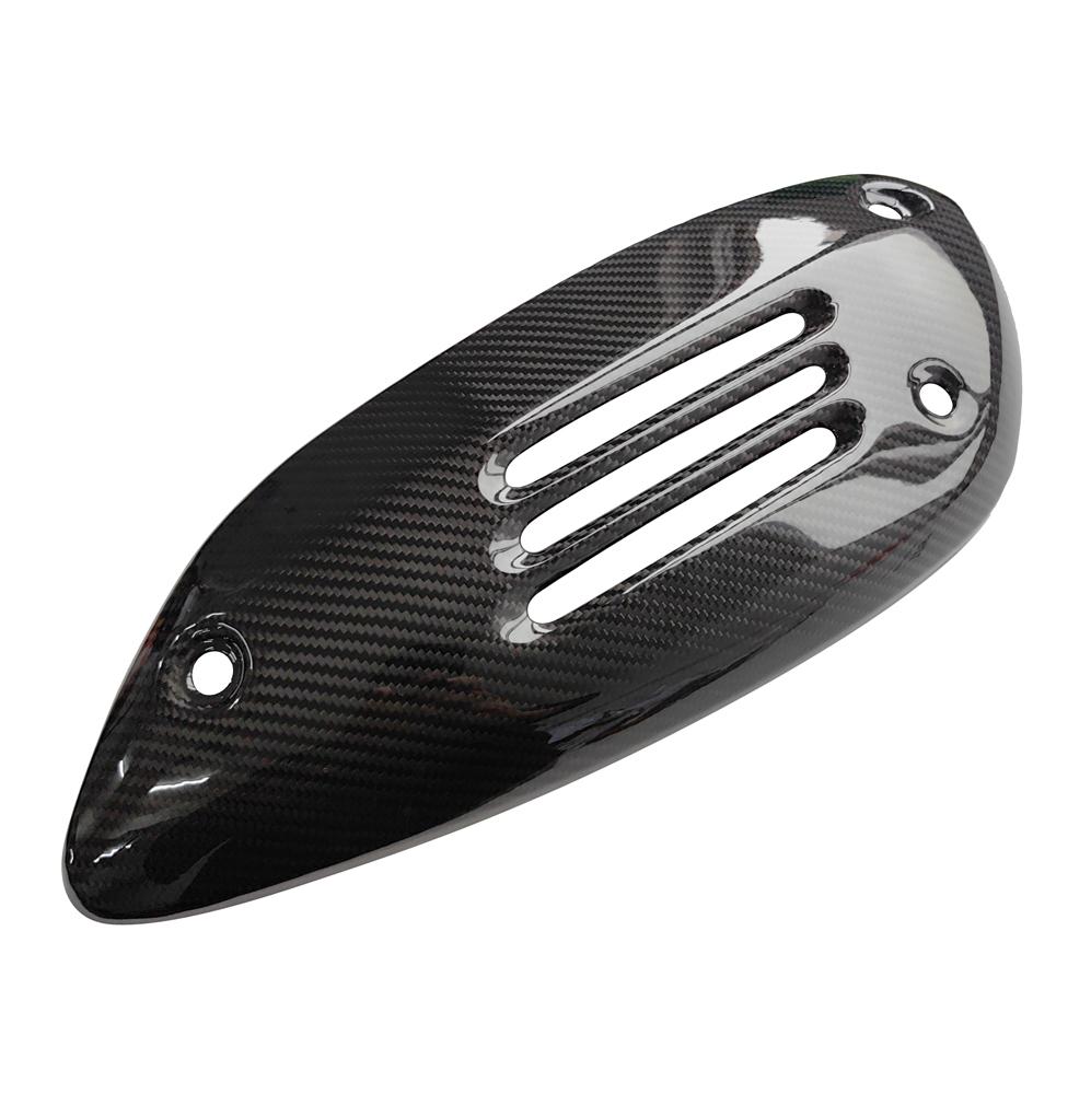 Carbon Fiber Motorcycle Exhaust Pipe Protection Cover for VESPA GTS GTV GTE 125 250 300 2013-2023