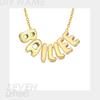 EMANCO Women's Name Necklace Gold-plated 3D Bubble Letter Customized High-end Jewelry New Year Gift for Her