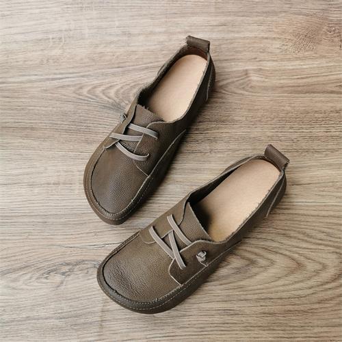 Модные женские мокасины из воловьей кожи — фото 7