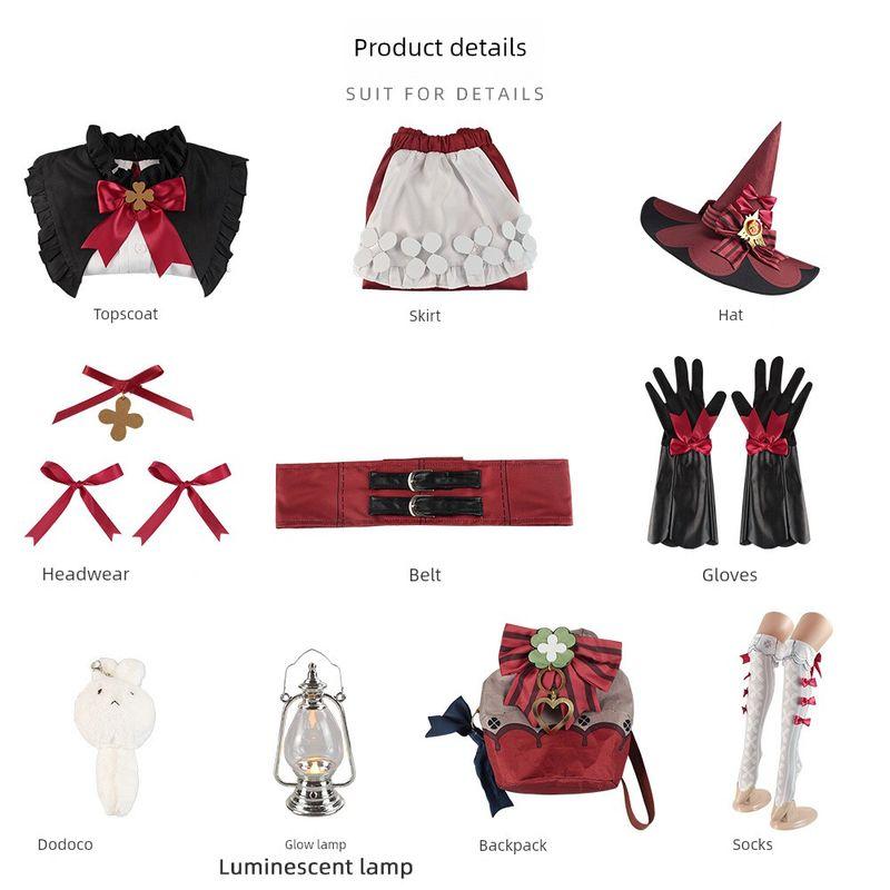 Anime Cosplay Costume Keliqi Flower Star Candle Cosplay Cute Witch Game Character Role-Playing Costume Keli Cosplay Costume