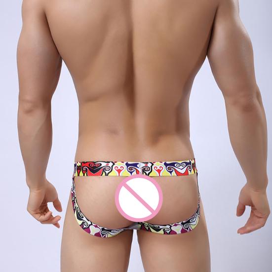 Sexy Men Low-Rise Jockstrap Stretch Briefs Thong Bulge Pouch Comfort Underwear
