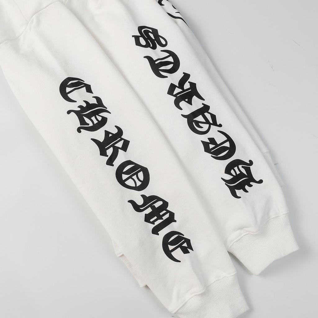 2024 Autumn/Winter Unisex CH Chrome Hoof Sanskrit Print Hooded Zipper Jacket