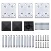 Fence Element Set WPC 353x186 Cm Black