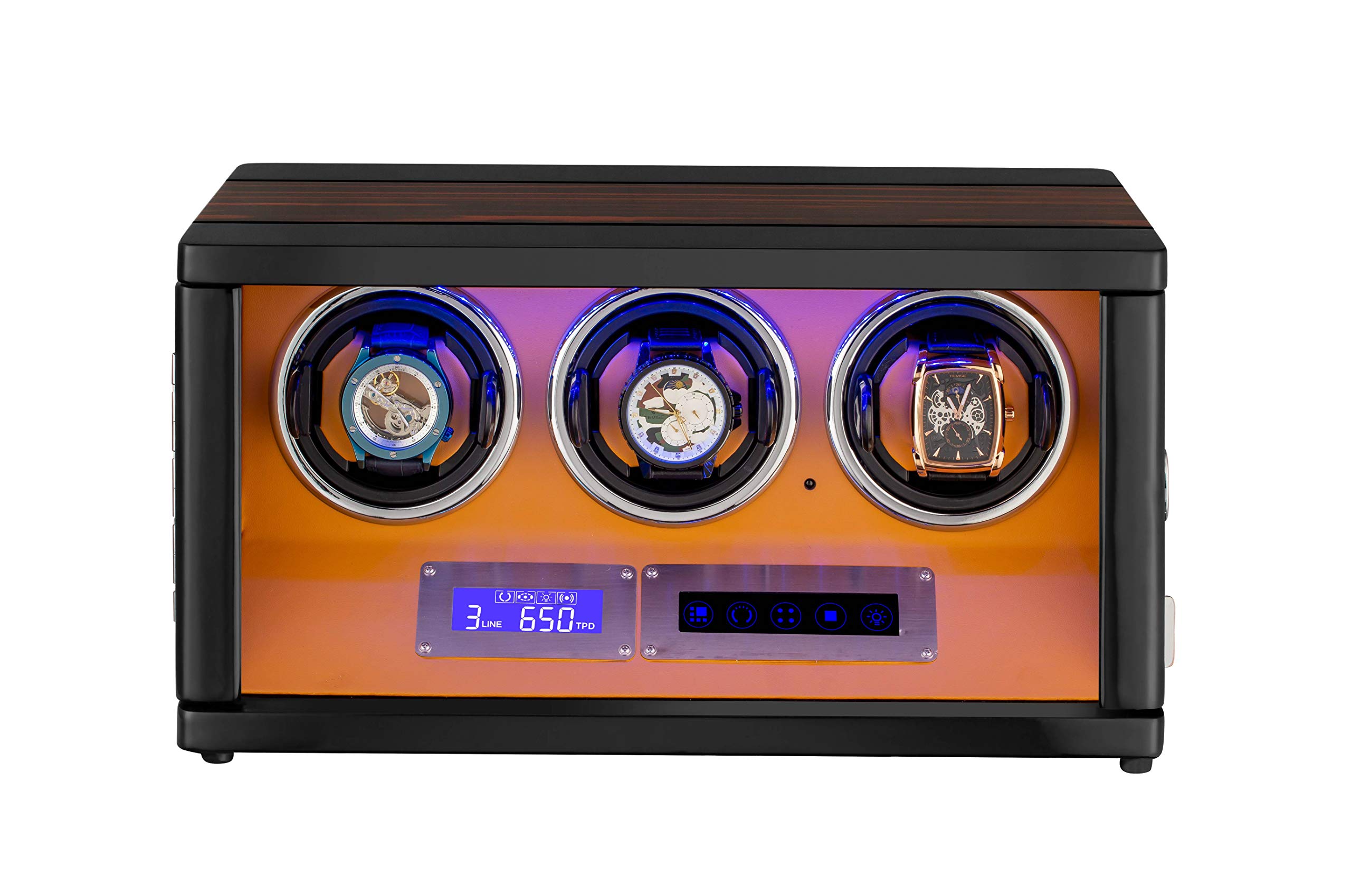 

HOKUTO Подзаводная машинка для часов Автоматический подзаводчик для часов 3 Подзаводная машинка со светодиодной подсветкой Автоматический подзаводчик для часов Корпус часов 3 (Магазины