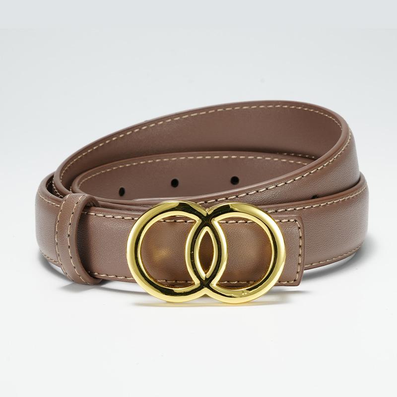 Damen Neuer Glatter Schnallenkleidergürtel Damen Dekorativer Rock Vielseitiger Damenriemen