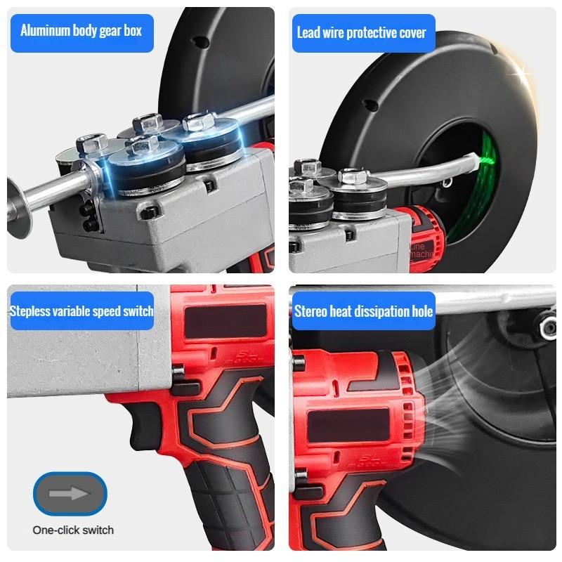 Portable Industrial Electric Threading Machine Automatic Electrician Wire Threading Tool Rechargeable Cable Puller