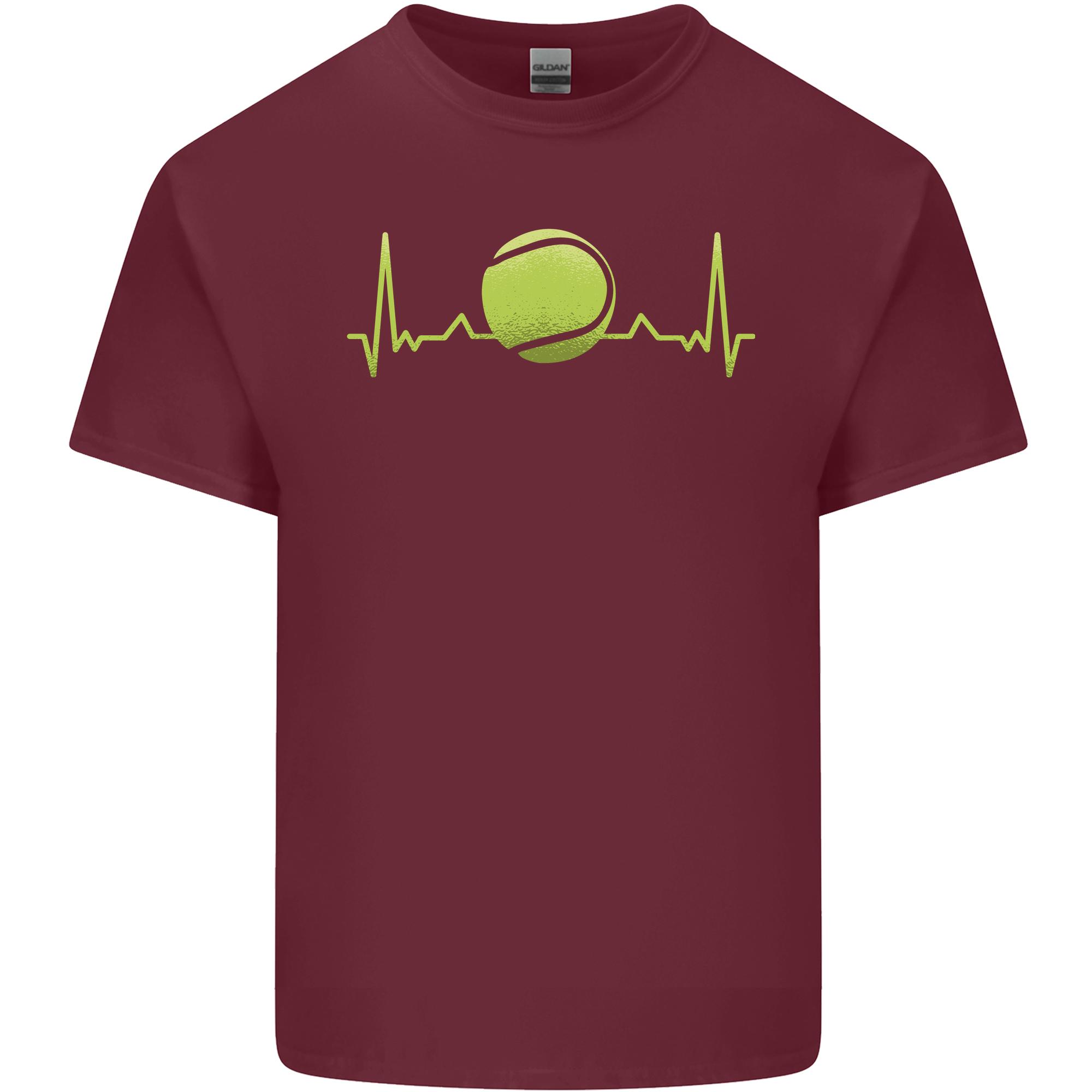 Tennis Player ECG Pulse Unisexs Light Cotton TShirt S