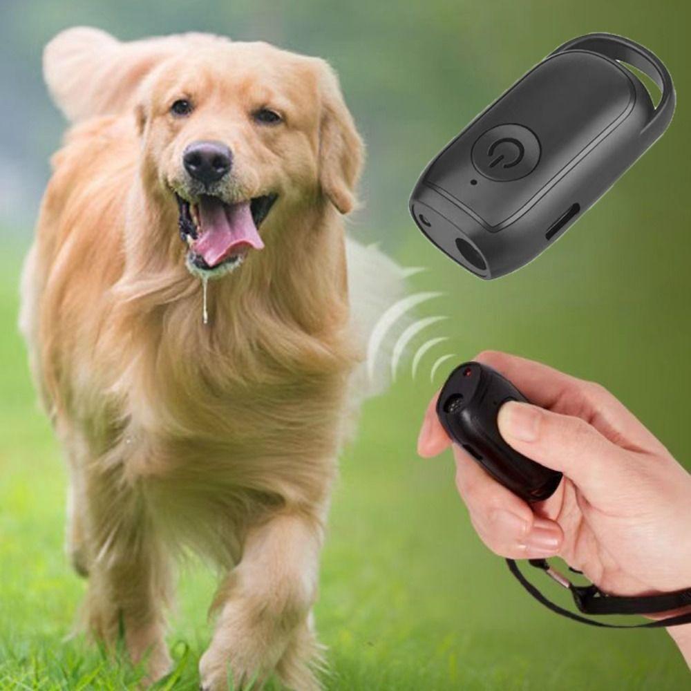 Mini Ultrasonic Dog Removal Device Long-range Control Rechargeable Ultrasonic Dog Bark Bark Stopper Anti-dog Bite nero