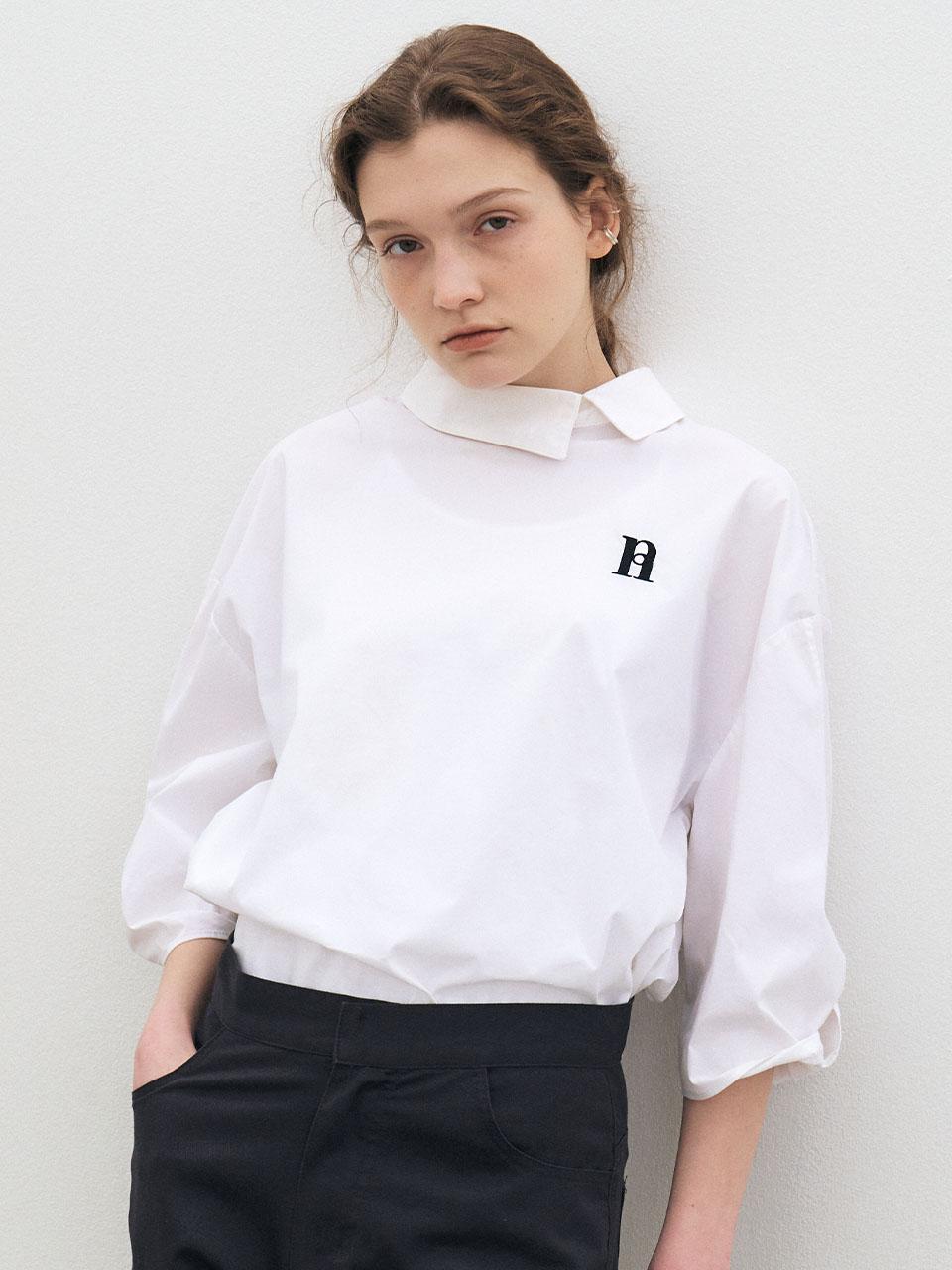Ed Mang 001 Sleeve Twist Shirt - White