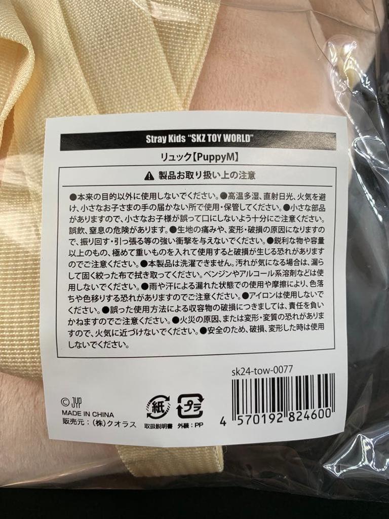 [USED] Stray Kids PuppyM Backpack