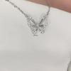 2025 Luxury 925 Silver Butterfly Necklace: Niche Design Clavicle Chain Pendant for Women