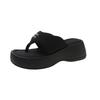Thick-soled Foot-pinched Flip-flops for Women's New Summer Fashion, High-end Sense, Non-slip and Heightening Beach Sandals