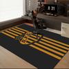 Powerful Football Crest Design Printed Office Carpet Chair Cushion  Entryway Rug, Rugs for Living Room, Bedroom Christmas gifts