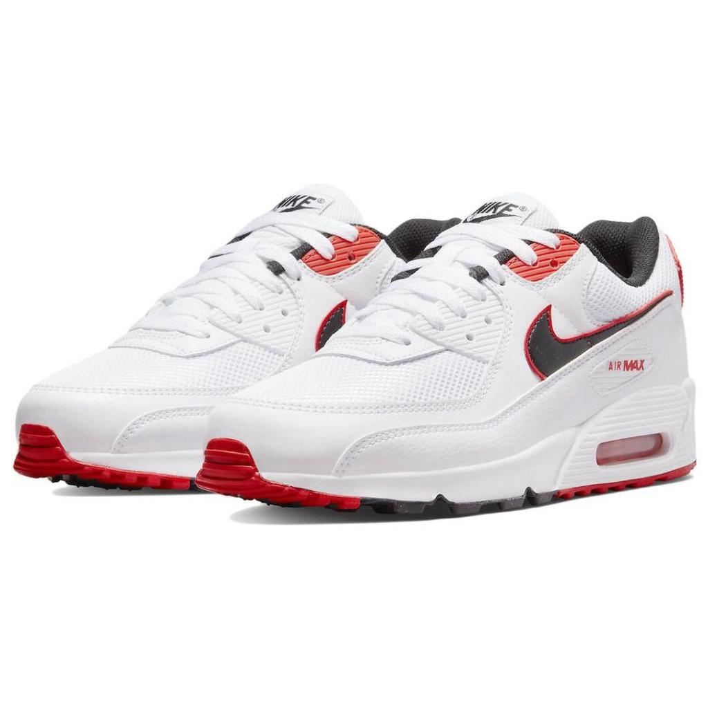 Nike Air Max 90 Blood Orange Men Sneakers White Max-Orange Black DO8903-100