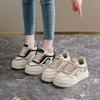 Inner height increase, spring little white shoes new female students thick-soled height increase sports board shoes casual
