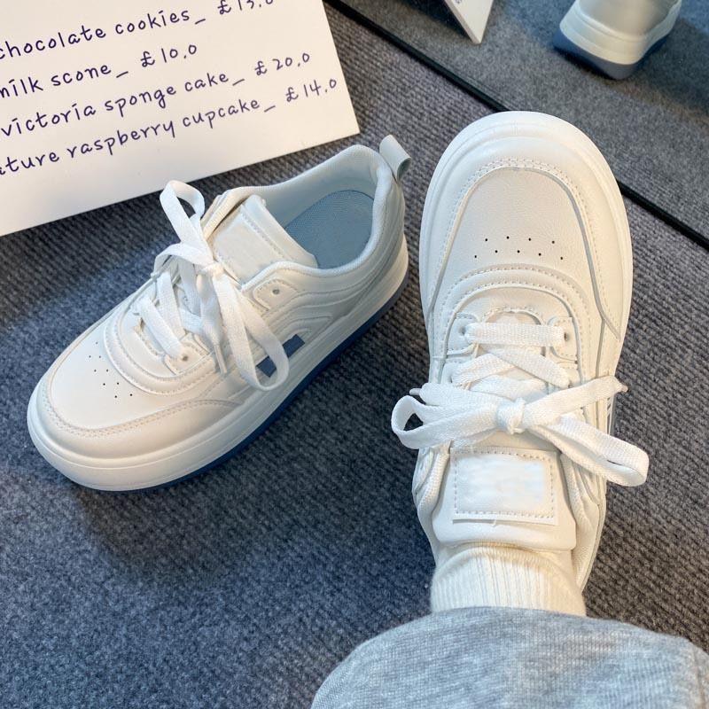 Women's Shoes Spring and Autumn Big Head Shoes Hong Kong Style Japanese Versatile Casual Platform Sports Shoes