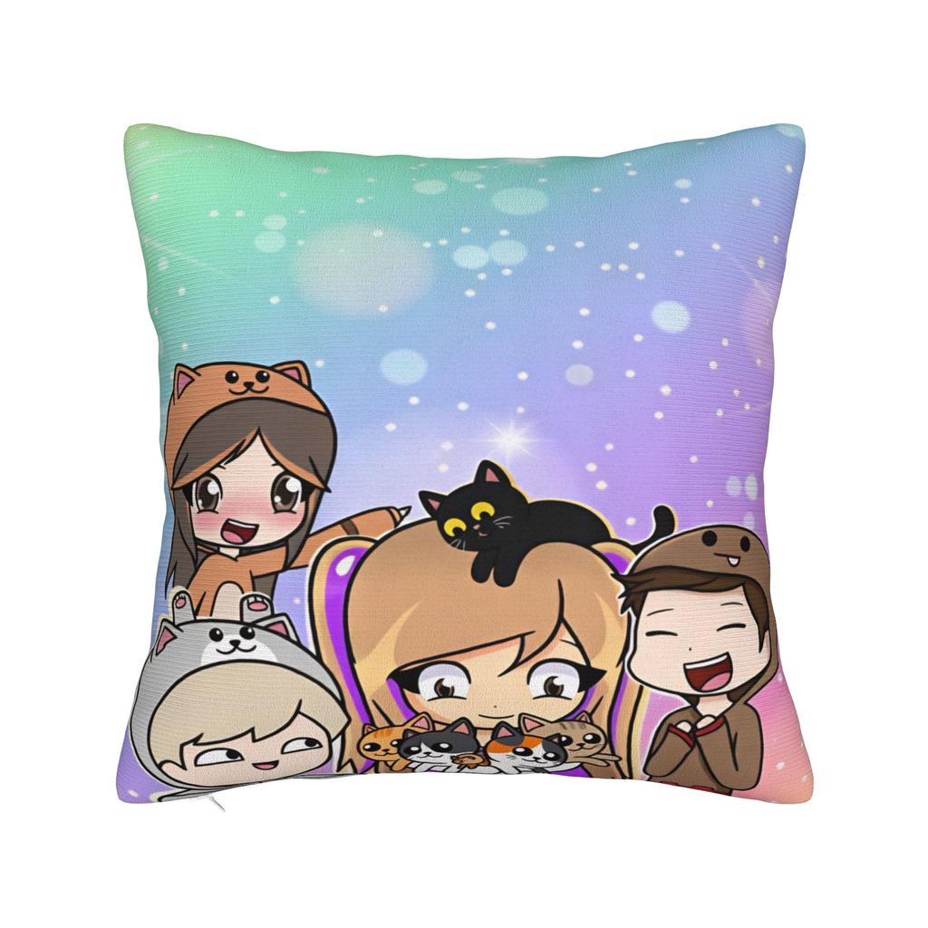 Pillow Case Pastel Banner Group Lyna Vallejos Soft  Pillow Cover For Living Room Bed Chair Cute Funny Pillowcases