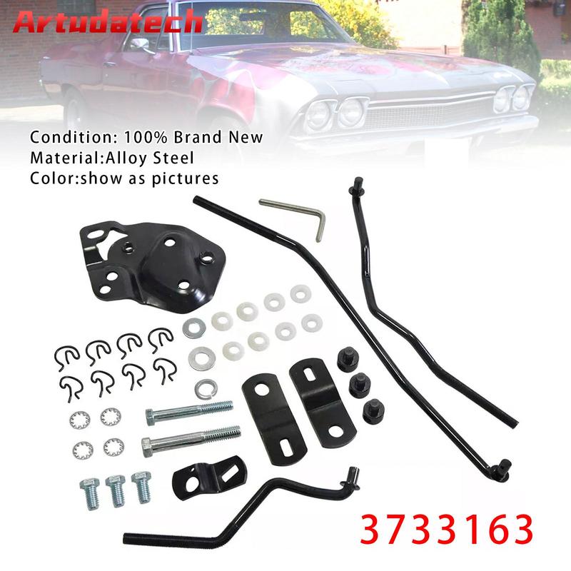 Artudatech 4 speed Shifter Linkage Kit 3733163 For Hurst Shifters With Muncie Transmission Car Accessories