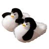 Apcans Cute Penguin Cotton Slippers Autumn and Winter Home Indoor Warm Plush Thickened Non-slip Fluffy Shoes
