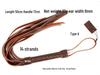 Long Genuine Leather Whip with Multiple Tassels for Men & Women, SM Training & Spanking Tool