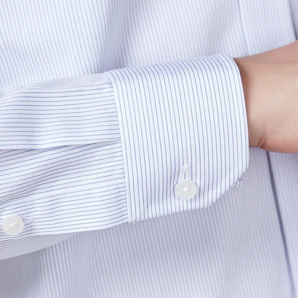 [100% Cotton Ready to Wear Ironless] Autumn and Winter High Weaving All Cotton Longsleeved Formal Men's Shirt