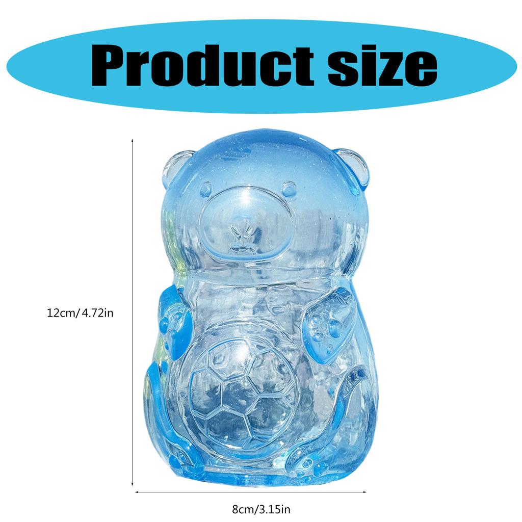 Cartoon Bear Food Leaking TPR Pet Dog Toy Balls Treats Toy For Indoor And Outdoor Fun Great For Boredom Dogs Home Use