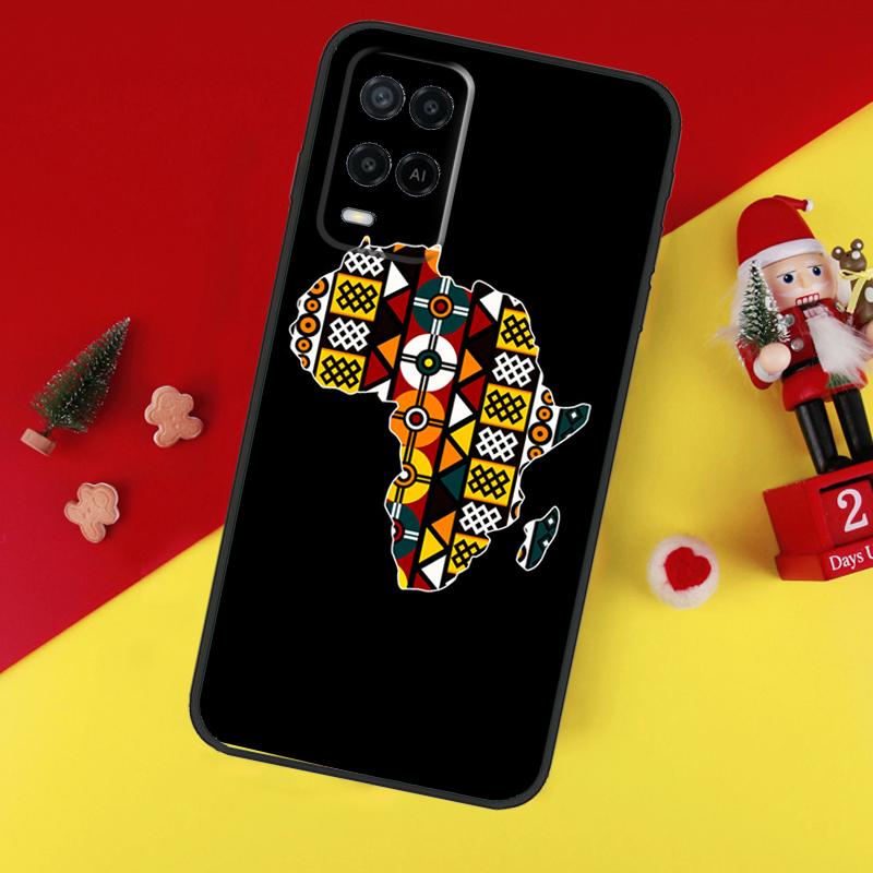 Africa Map Geography Case For Oppo A78 A98 A18 A38 A58 A5 A6 Pro A54 A74 A94 A17 A57 A80 A60 A40 A96 A76 A16 A15