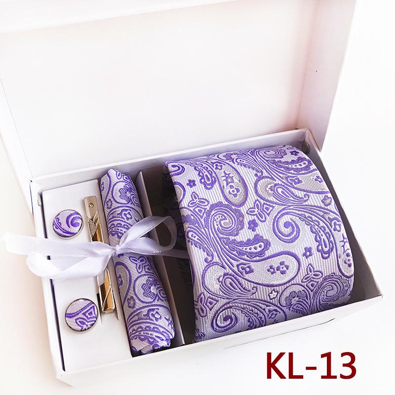 Polyester Business Executive Men'S Tie 6-Piece Gift Box Tie