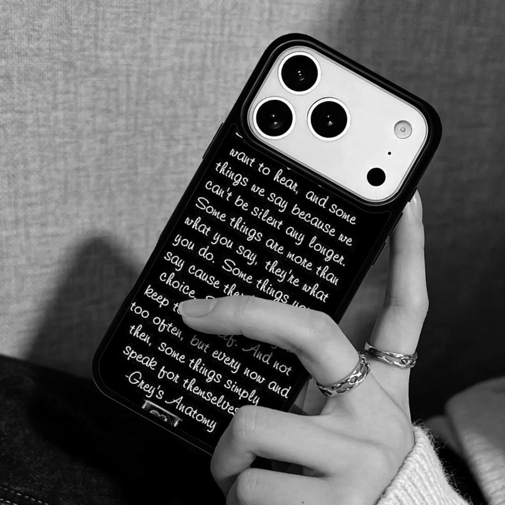 Capa Case for iPhone 17 Air 16 Pro Max 15 Plus 11 13 Mini 14 12 Back Phone Cover American TV Greys Anatomy