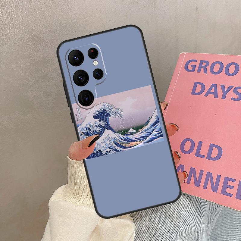 Great Kanagawa Wave Case For Samsung Galaxy S21 S22 S23 S24 S25 Ultra S9 S10 S25 Plus S20 FE S25 FE Cover Coque