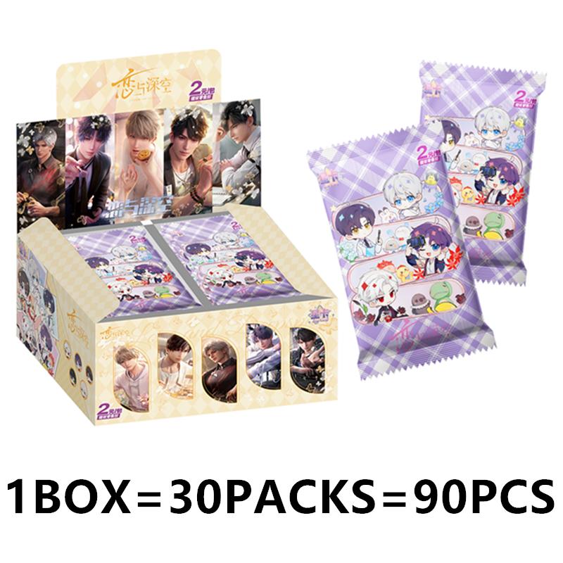 Love and Deep Space Card Handsome Full Thick Card Game Anime Surroundings Trade Collection Card Kids Toy Birthday Gift