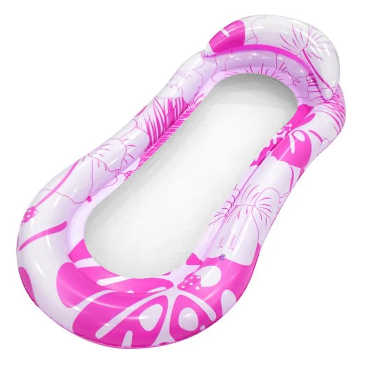Inflatable Water Lounger with Mesh for Swimming