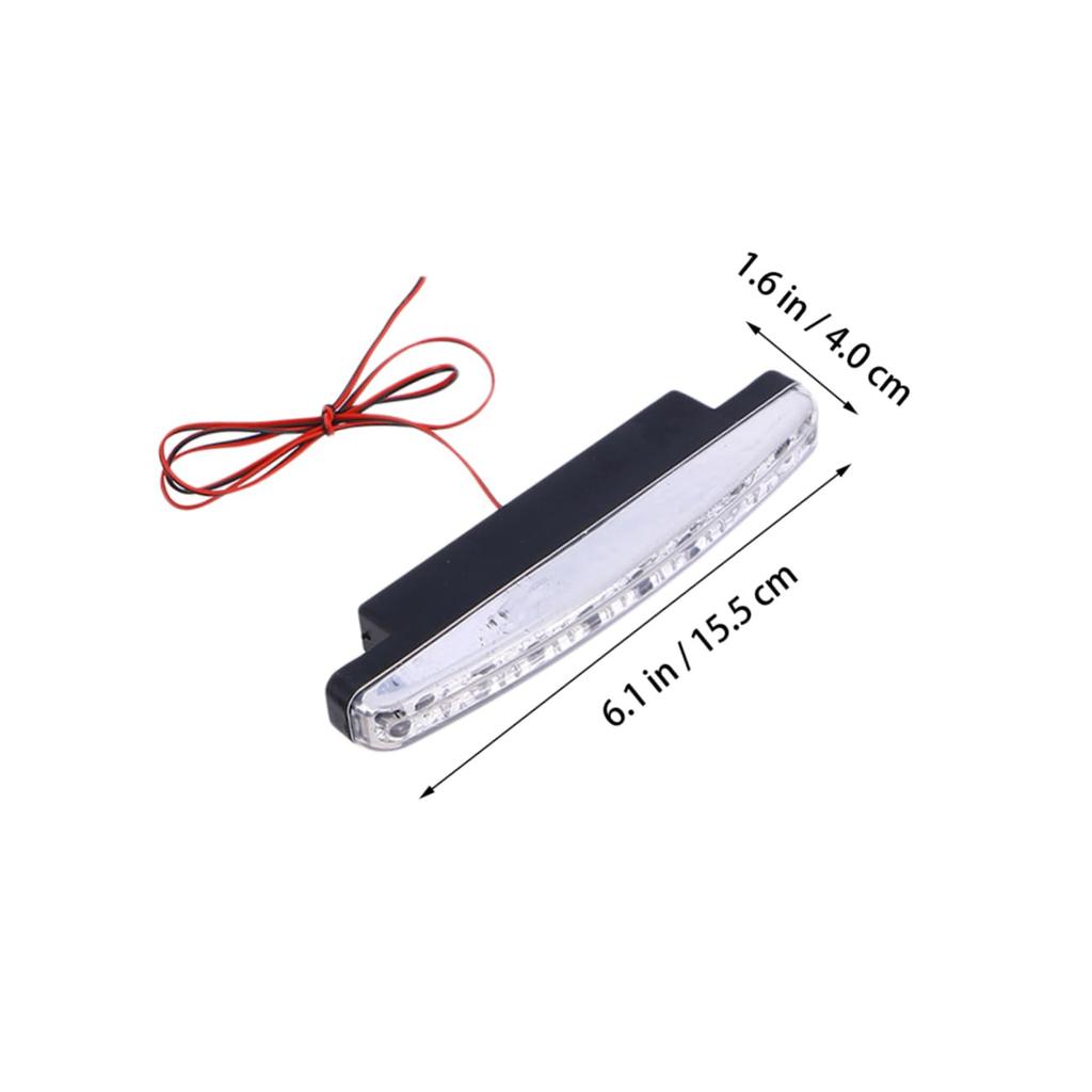 iplusmile 2pcs 8 Daytime Running Lights Driving Lights Led Drl Led Car Lights