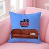 Fashion Geeky Humorous TThe Big Bang Theorys Cushion Cover Pillowcase Short Plush Invisible zipper Room Sofa Cushion Cover