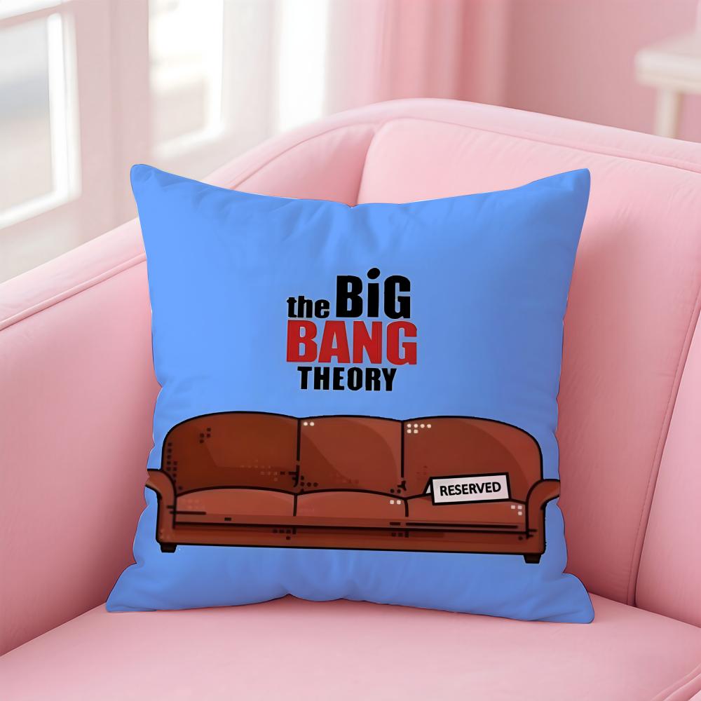 Fashion Geeky Humorous TThe Big Bang Theorys Cushion Cover Pillowcase Short Plush Invisible zipper Room Sofa Cushion Cover
