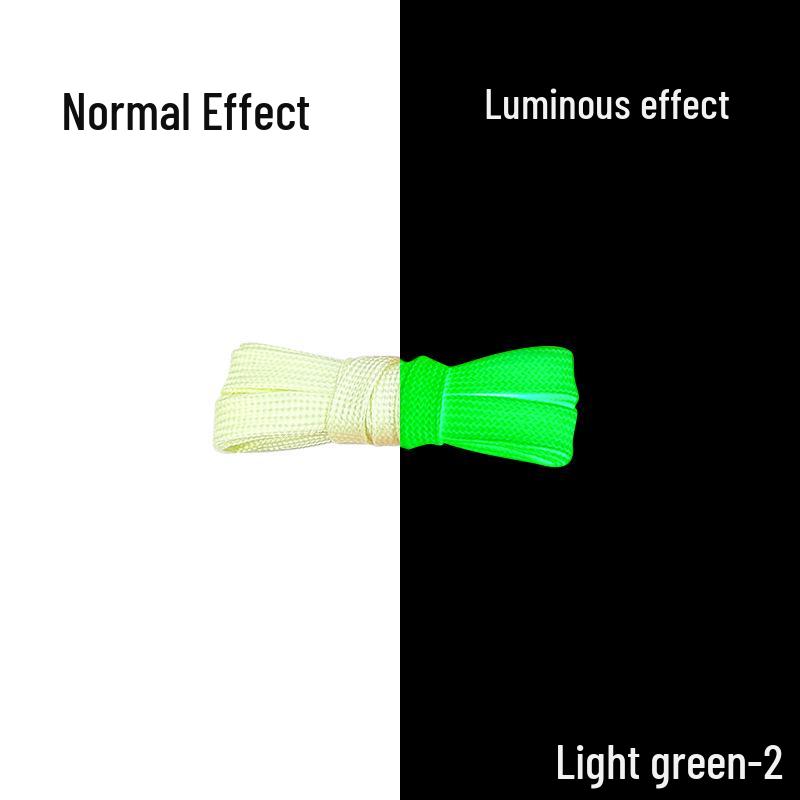 Luminous Fluorescent Shoelaces for AJ1, Air Force One, and DUNK Sneakers - White Night Light Mismatch Collection