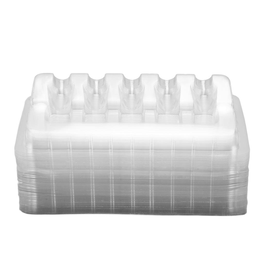 50pcs Tattoo Cartridge Needle Trays Disposable Transparent Tattoo Cartridge Needle Plates