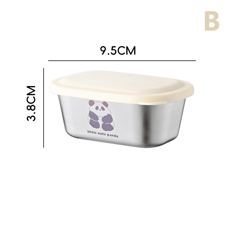 Ciotola per Condimenti in Acciaio Inossidabile Tazza per Salse con Coperchio Sigillato a Prova di Perdite Ciotola per Insalata Ketchup Picnic per Campeggio all'Aperto