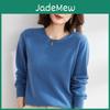 Frühling Und Pullover Herbst Damen Pullover Strickpullover Rundhalsausschnitt Langarmpullover Unterhemd Einfarbiger Pullover