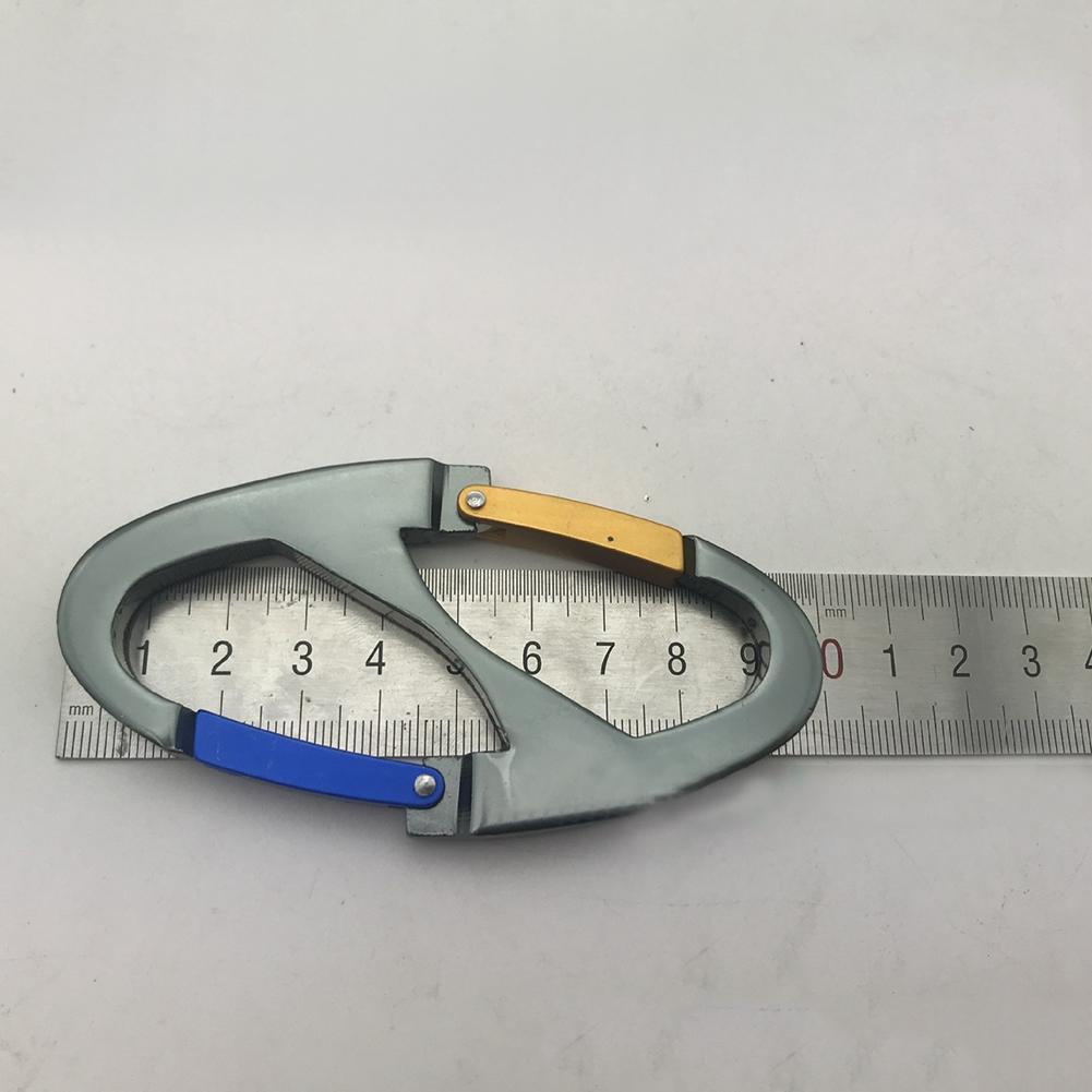 Aluminiumlegierung Outdoor Bergsteiger Karabiner Multifunktionale Sichere Schloss Schnalle