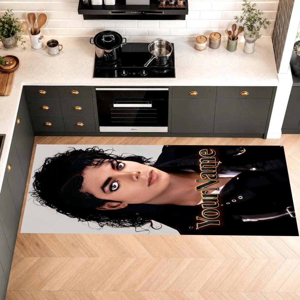 Michael Jackson Customize Your Name Kitchen Rug Runner Rug Laundry Mat Hallway Entryway The Best Gift Choice