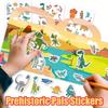 Reusable Sticker Collection Book for Kids Toddlers Dinosaurs Vehicles Funny Animal Cartoon Busy Sticker Toy Gift for Boys Girls