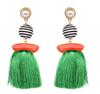 2022 Fashion Jewelry Personalized Exaggerated Hoop Earring Oversized Custom Statement Design Oval Memory Geometric Drop Earring