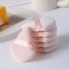 Triangle Velvet Soft Plush Thumb Puff - Skin-friendly, Non-Absorbent, Short Plush Setting Powder Cushion