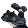 Summer new men's shoes fly-woven breathable socks shoes fashionable one-pedal lazy shoes soft sole comfortable dad shoes