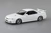 Aoshima Bunka Kyozai Die Snap-Kit-Serie Nissan R34 Skyline Custom-Räder Plastikmodellbausatz (AOSHIMA) 1/32 GT-R (Weiße Perle) Vorgefärbt Nein. 11-SP3