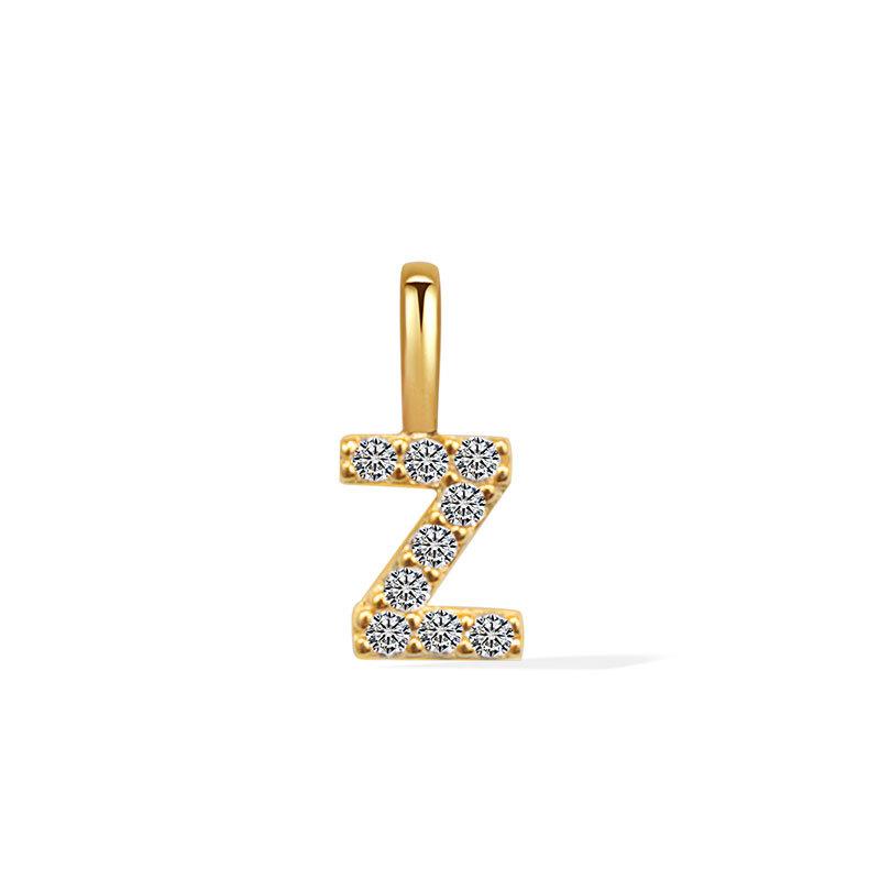 Minimalist Rhinestone Letter Pendant 26 Alphabet Charms For DIY Necklace Bracelet Personalized Jewelry Accessory