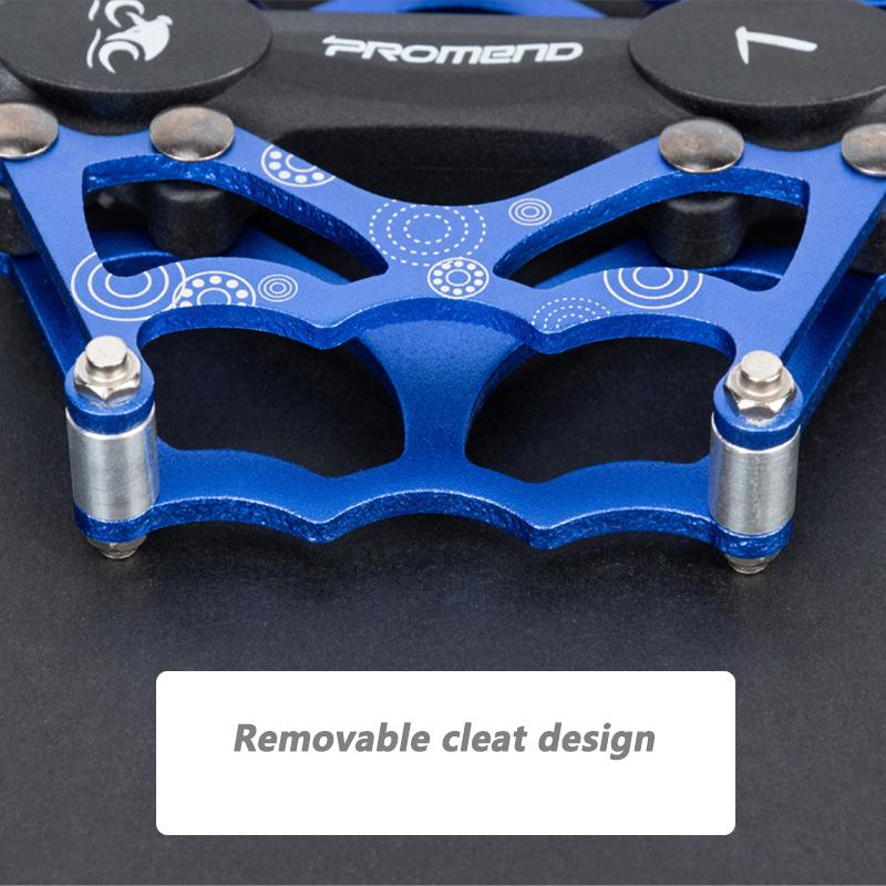 Promend MTB CNC Aluminum Alloy Peilin Bearings Big Flat Pedal Durable Lightweight Comfortable For Mountain Bike Road Gravel Bike