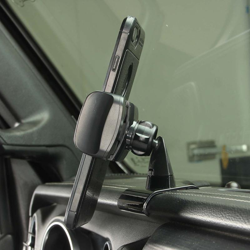 BAWA Car Adjustable Mobile Phone Holder GPS Stand Braket Mount Accessories For Jeep Wrangler JL JT 2018 2019 2020 2021 2022 2023