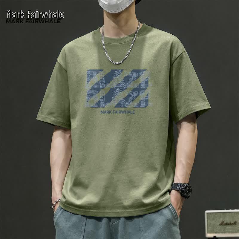 Mark Fairwhale Men s Printed Cotton Round Neck T-Shirt M